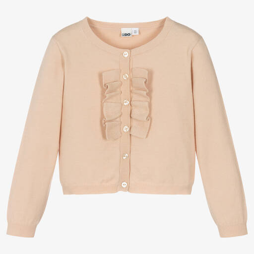 iDO Baby-Cardigan beige en maille de viscose | Childrensalon Outlet