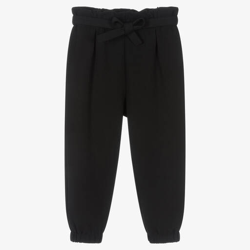 iDO Baby-Girls Black Crêpe Trousers | Childrensalon Outlet