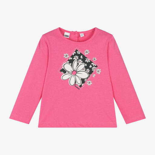 iDO Малыши-Футболка из хлопка цветущего розового для девочек | Childrensalon Outlet