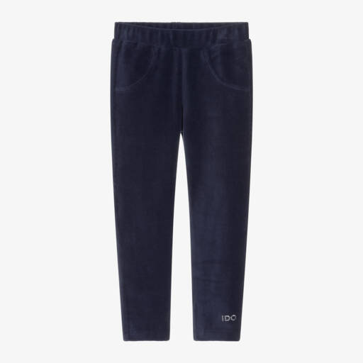 iDO Baby-Girls Blue Corduroy Leggings | Childrensalon Outlet