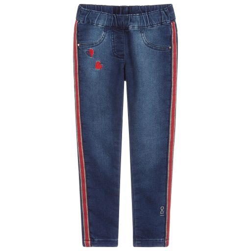 iDO Baby-Girls Blue Cotton Jeggings | Childrensalon Outlet