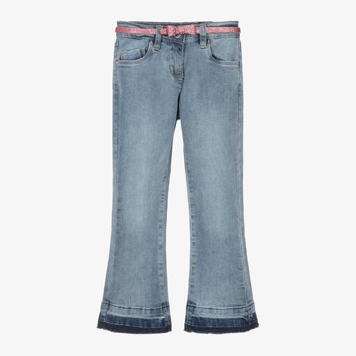 iDO Малыши-Girls Blue Denim Bootcut Jeans | Childrensalon Outlet