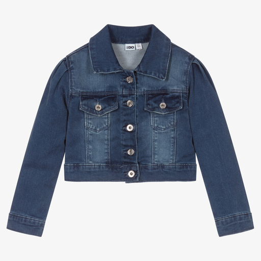 iDO Baby-Girls Blue Denim Jacket | Childrensalon Outlet