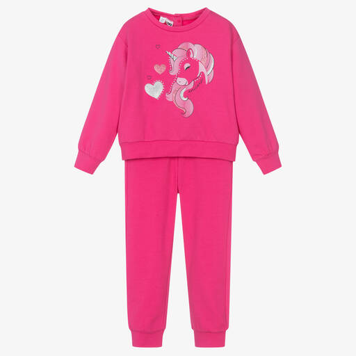 iDO Малыши-Розовый спортивный костюм с единорогом | Childrensalon Outlet