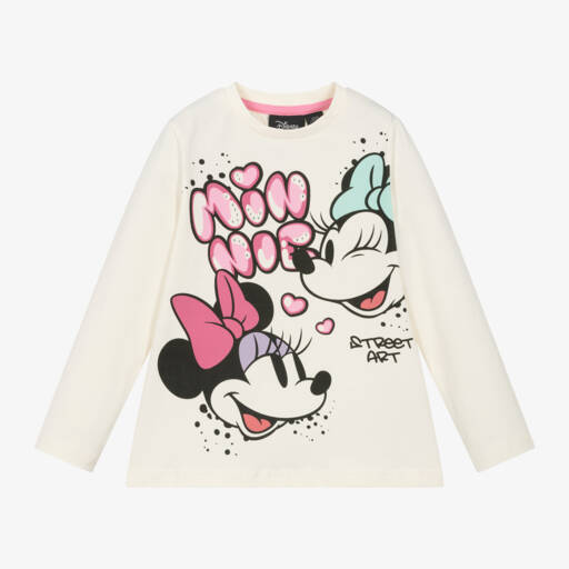iDO Малыши-Girls Cream Disney Graphic Tee | Childrensalon Outlet