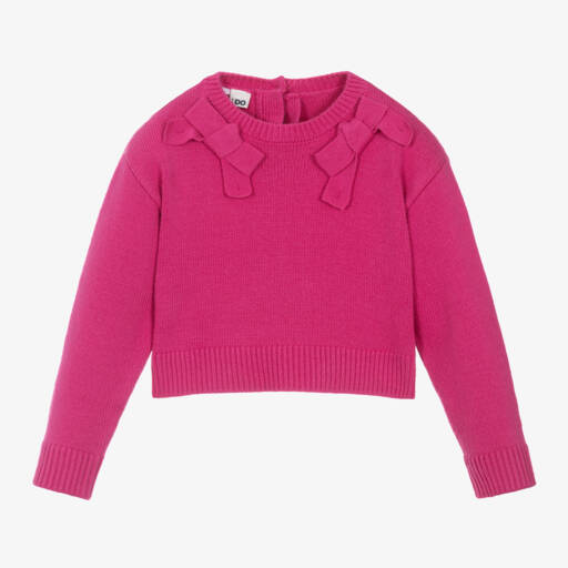 iDO Baby-Girls Fuchsia Knitted Sweater | Childrensalon Outlet