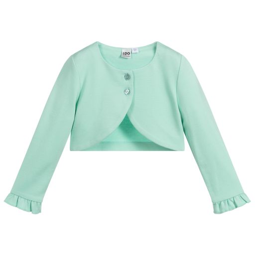 iDO Baby-Girls Green Viscose Bolero | Childrensalon Outlet