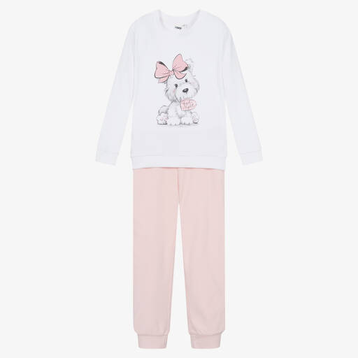 iDO Малыши-Кремово-розовая пижама из хлопка | Childrensalon Outlet