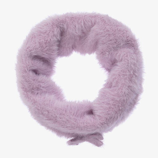 iDO Baby-Girls Lilac Purple Fluffy Knitted Snood | Childrensalon Outlet