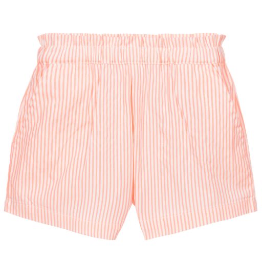 iDO Baby-Girls Orange Striped Shorts | Childrensalon Outlet