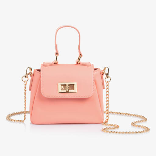 iDO Junior-Girls' Petite Pink Leatherette Purse | Childrensalon Outlet