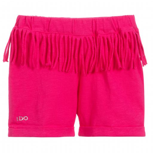iDO Baby-Girls Pink Cotton Shorts | Childrensalon Outlet