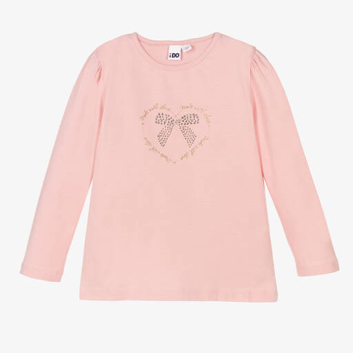 iDO Baby-Girls Pink Cotton Top | Childrensalon Outlet
