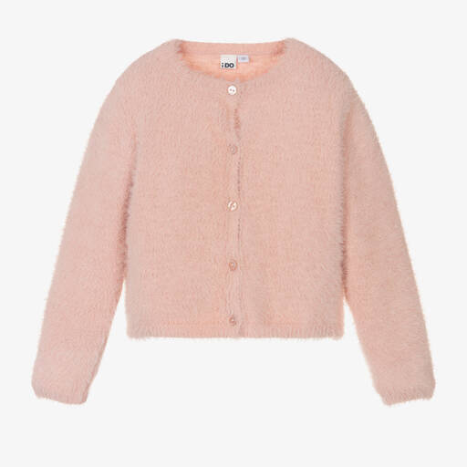 iDO Baby-Girls Pink Fluffy Cardigan | Childrensalon Outlet