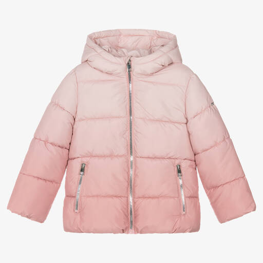 iDO Baby-Girls Pink Ombré Puffer Jacket | Childrensalon Outlet
