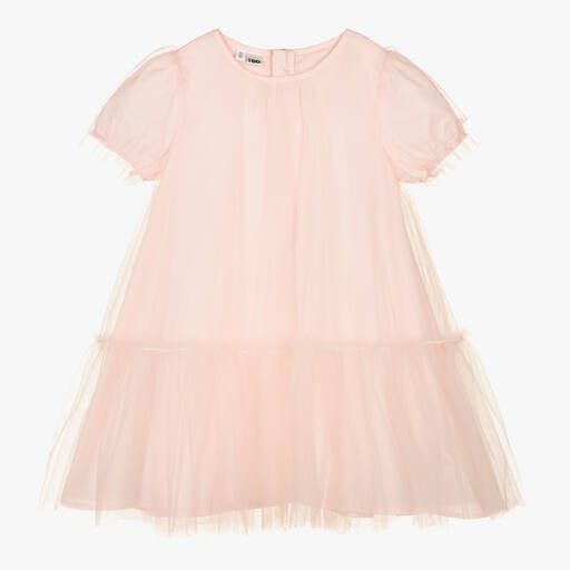 iDO Baby-Girls Pink Tulle Dress | Childrensalon Outlet