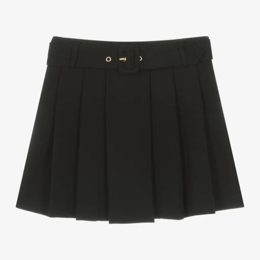 iDO Для младших-Girls Pleated Black Crêpe Skirt | Childrensalon Outlet