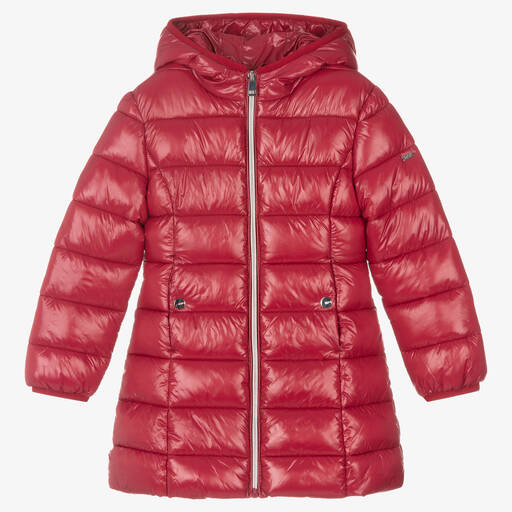 iDO Baby-Girls Red Puffer Coat | Childrensalon Outlet