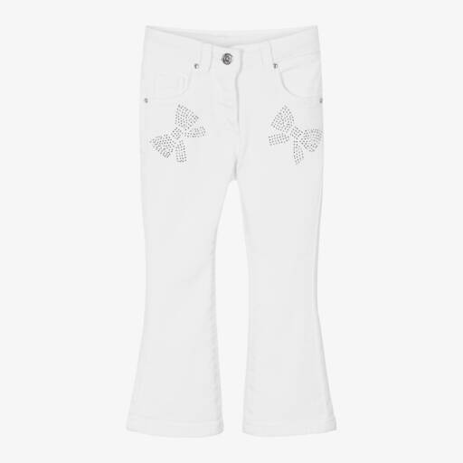 iDO Baby-Girls Sparkling Bow Embellished Jeans | Childrensalon Outlet