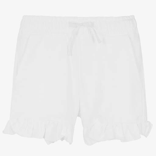 iDO Baby-Girls White Cotton Shorts | Childrensalon Outlet