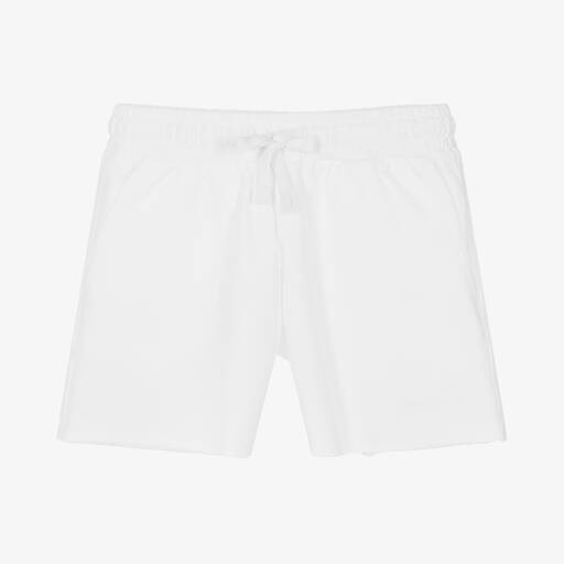 iDO Junior-Girls White Cotton Shorts  | Childrensalon Outlet
