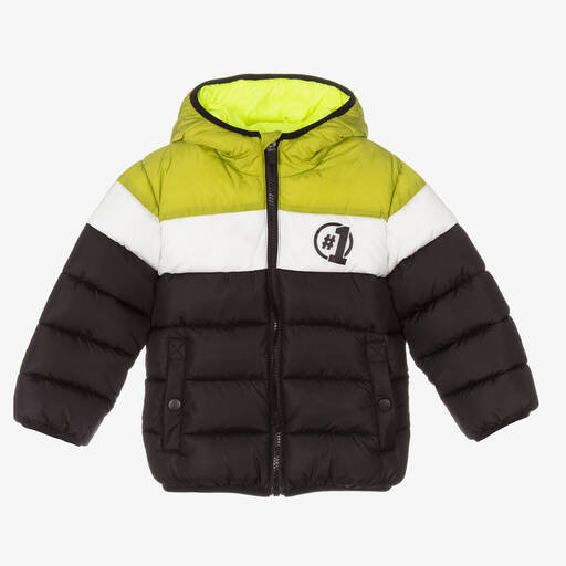 iDO Baby-Steppjacke in Grün und Schwarz | Childrensalon Outlet