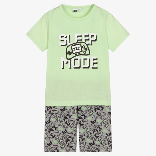 iDO Baby-Grüner, kurzer Gaming-Schlafanzug | Childrensalon Outlet