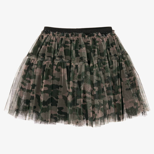 iDO Baby-Green Tulle Camouflage Skirt | Childrensalon Outlet