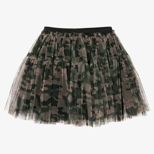 iDO Малыши-Green Tulle Camouflage Skirt | Childrensalon Outlet