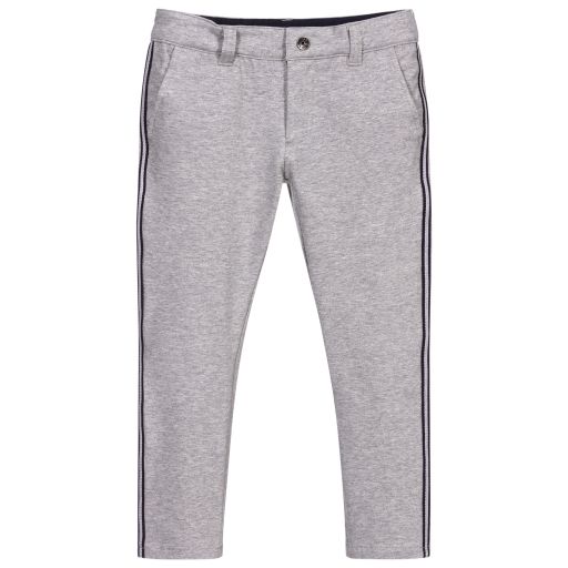 iDO Baby-Grey Cotton Jersey Trousers | Childrensalon Outlet