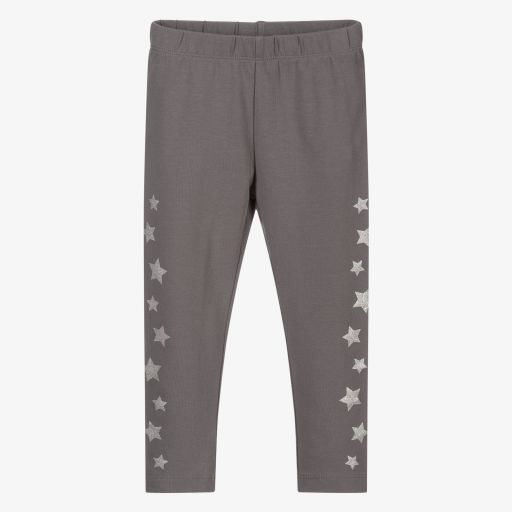 iDO Baby-Sterne-Leggings in Grau und Silber | Childrensalon Outlet