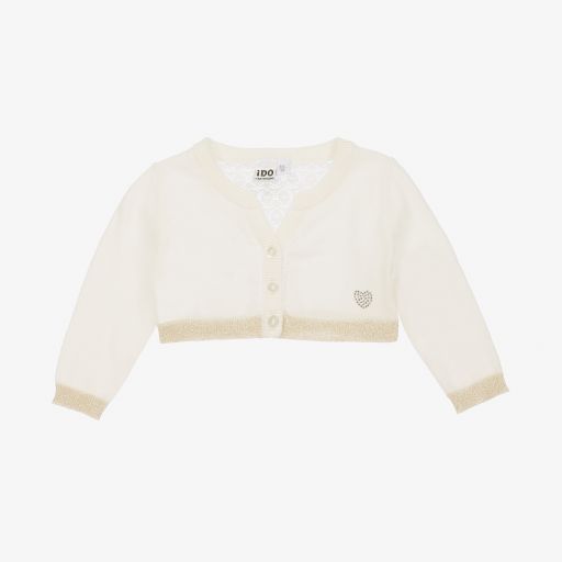 iDO Baby-Ivory Bolero Baby Cardigan | Childrensalon Outlet