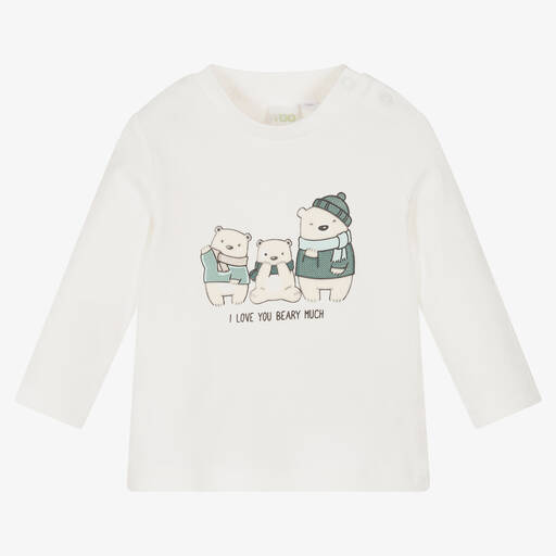 iDO Mini- Ivory Cotton Baby Top | Childrensalon Outlet