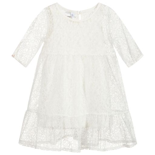iDO Junior-Ivory Lace Dress | Childrensalon Outlet