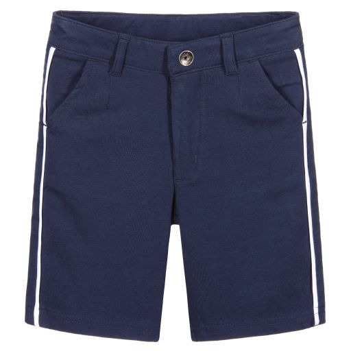 iDO Baby-Navyblaue Baumwolljersey-Shorts | Childrensalon Outlet