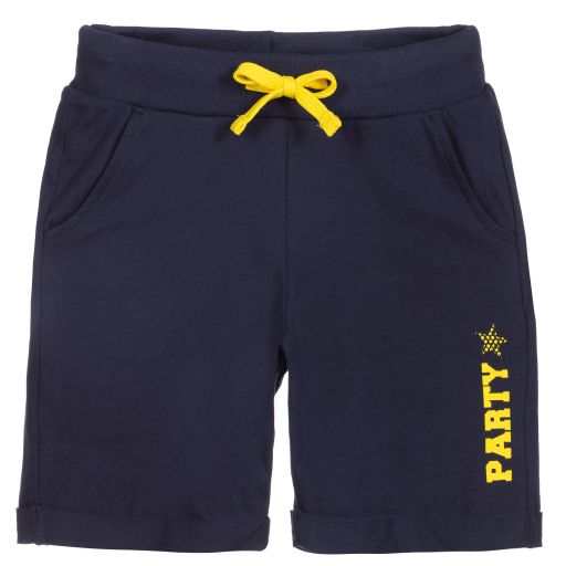 iDO Baby-Navy Blue Jersey Shorts | Childrensalon Outlet
