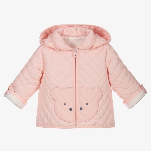 iDO Mini-Розовая стеганая куртка для малышей | Childrensalon Outlet