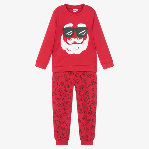 iDO Baby-Red Cotton Festive Pyjamas | Childrensalon Outlet