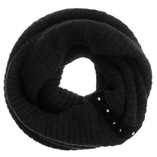 iDO Junior-Teen Black Knitted Snood | Childrensalon Outlet