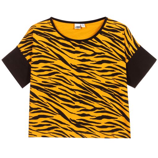 iDO Junior-Teen Girls Tiger Print Top  | Childrensalon Outlet