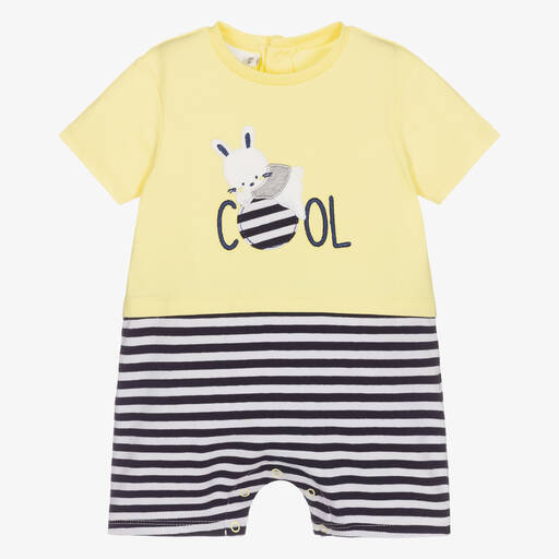 iDO Mini-Yellow & Blue Baby Shortie | Childrensalon Outlet