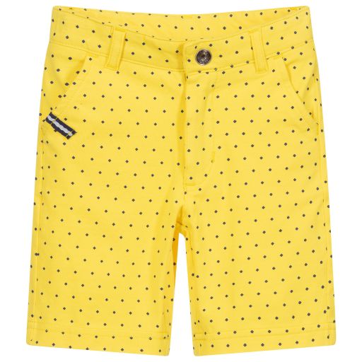 iDO Baby-Yellow Cotton Jersey Shorts | Childrensalon Outlet