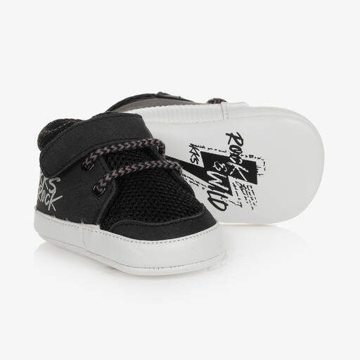 IKKS-Baby Boys Grey Pre-Walker Trainers | Childrensalon Outlet