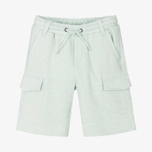IKKS-Boys Blue Jersey Shorts | Childrensalon Outlet