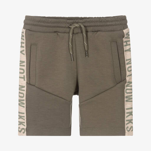 IKKS-Boys Green Jersey Shorts | Childrensalon Outlet