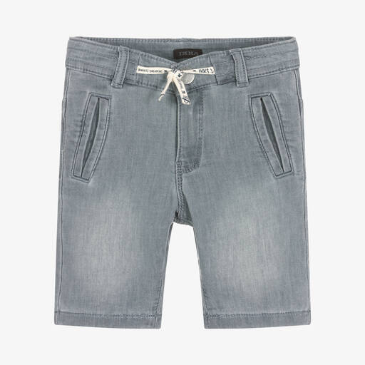IKKS-Boys Grey Denim Shorts | Childrensalon Outlet