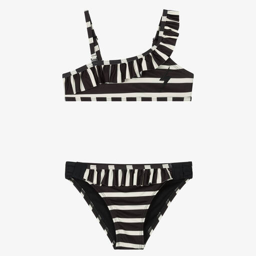 IKKS-Girls Black & Ivory Bikini | Childrensalon Outlet