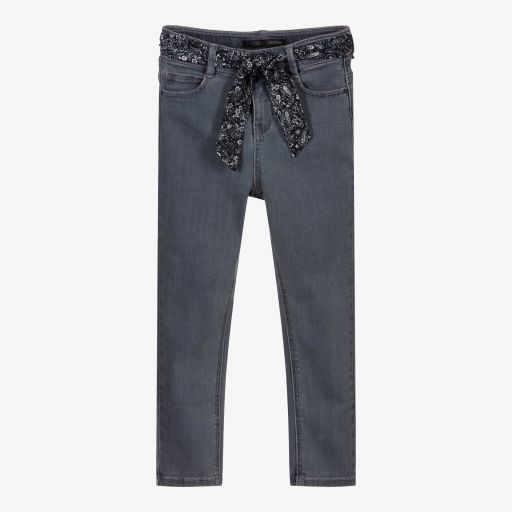 IKKS-Синие прямые джинсы для девочек | Childrensalon Outlet