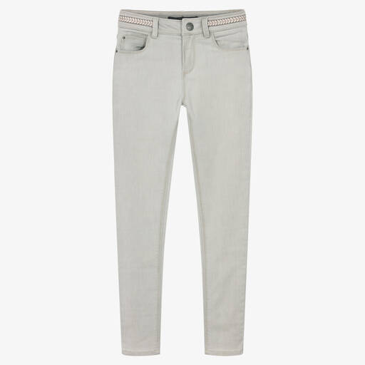 IKKS-Girls Grey Denim Jeans | Childrensalon Outlet