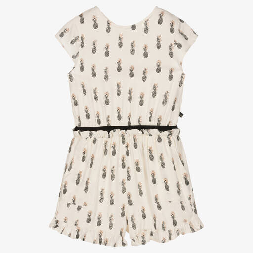 IKKS-Girls Ivory Pineapple Playsuit | Childrensalon Outlet